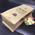 Kraft Paper Flat Bottom Box Coffee Bag